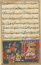 Page from Tales of a Parrot (Tuti-nama): Eighth night: The astrologer predicts a calamity for the
