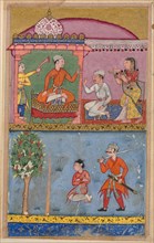 Page from Tales of a Parrot (Tuti-nama): text page, c. 1560. India, Mughal, Reign of Akbar, 16th