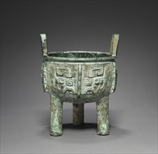 Tripod (Ding), c. 1250-1046 BC. China, late Shang dynasty (c.1600-c.1046 BC), Anyang phase (c
