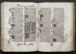 The Gotha Missal:  Fol. 118r, Text, c. 1375. And workshop Master of the Boqueteaux (French). Ink,