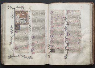 The Gotha Missal:  Fol. 123r, Text, c. 1375. And workshop Master of the Boqueteaux (French). Ink,