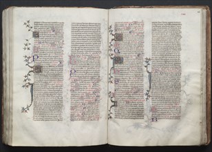The Gotha Missal:  Fol. 126r, Text, c. 1375. And workshop Master of the Boqueteaux (French). Ink,