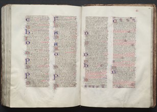 The Gotha Missal:  Fol. 142r, Text, c. 1375. And workshop Master of the Boqueteaux (French). Ink,