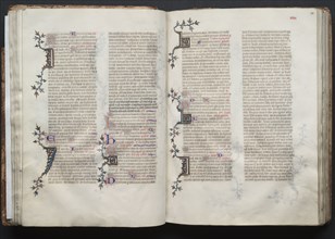 The Gotha Missal:  Fol. 38r, Text, c. 1375. And workshop Master of the Boqueteaux (French). Ink,