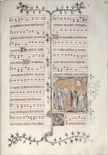 The Gotha Missal:  Fol. 61r, A Priest Singing the Office, c. 1375. And workshop Master of the