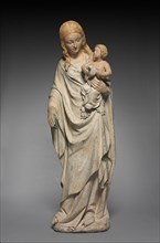 Virgin and Child, c. 1385-1390. France, Loire Valley, 14th century. Limestone with traces of