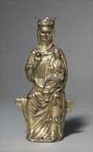 Enthroned Virgin and Child, 1225-1250. France, Limousin, Limoges, Gothic period, 13th century.