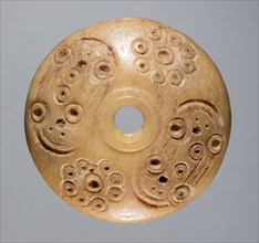 Spindle Whorl, 700s - 900s. Iran, early Islamic period, 8th - 10th century. Bone, incised; overall: