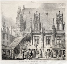Rouen:  Entrée de la Salle des Pas Perdus, Palais du Justice, 1824. Richard Parkes Bonington