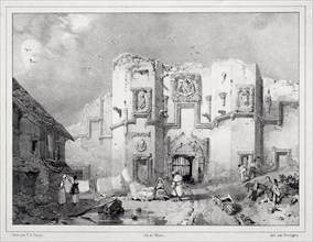 Old Gateway at Stirling, 1826. Richard Parkes Bonington (British, 1802-1828). Lithograph