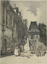 L'Abbaye St. Amand, Rouen, 1839. Thomas Shotter Boys (British, 1803-1874). Lithograph