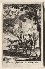 The Life of the Virgin:  The Flight into Egypt. Jacques Callot (French, 1592-1635). Etching