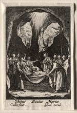 The Life of the Virgin:  The Entombment of the Virgin. Jacques Callot (French, 1592-1635). Etching