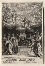 The Life of the Virgin:  The Assumption of the Virgin. Jacques Callot (French, 1592-1635). Etching