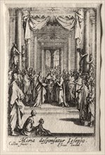 The Life of the Virgin:  The Marriage of the Virgin. Jacques Callot (French, 1592-1635). Etching