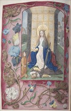 Hours of Queen Isabella the Catholic, Queen of Spain:  Fol. 189v, St. Catherine, c. 1500. And