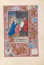 Hours of Queen Isabella the Catholic, Queen of Spain:  Fol. 77r, Entombment, c. 1500. And