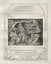 The Book of Job:  Pl. 10, The Just Upright Man is laughed to scorn, 1825. William Blake (British,