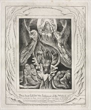 The Book of Job:  Pl. 16, Thou hast fulfilled the Judgment of the Wicked, 1825. William Blake