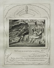 The Book of Job:  Pl. 4, And I only am escaped alone to tell thee, 1825. William Blake (British,