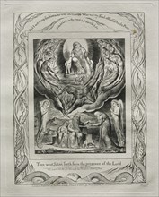The Book of Job: Pl. 5, Then went Satan forth from the presence of the Lord, 1825. William Blake