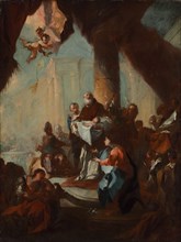 Study for "The Presentation of Christ in the Temple" (for Saint Ulrich, Vienna), c. 1750.