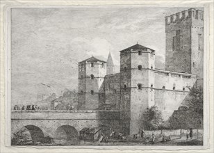 Munich-Hohenschwangau, Bavaria. Domenico Quaglio (German, 1787-1837). Etching