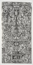 Four Ornament Panels: Ornament Panel: Mars, God of Battles, c. 1507. Nicoletto da Modena (Italian).