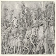The Triumphs of Caesar: The Elephants, c. 1485-1490. Giulio Campagnola (Italian, 1482-1515).