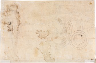 Concentric Circles, c. 1535. Romanino (Italian, 1484/87-1562). Pen and brown ink; sheet: 16.3 x 24