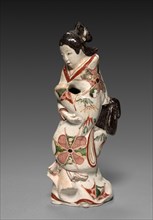 Standing Figure of a Beauty: Arita Ware, 1600s. Japan, early Edo Period (1615-1868). Porcelain with