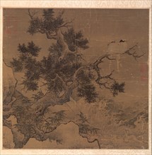 Birds on a Tree above a Cataract, 1127-1279. Li Di (Chinese, c. 1100-c. 1192). Album leaf, ink and