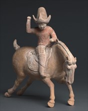 Polo Player, late 7th-early 8th Century. China, Tang dynasty (618-907). Painted earthenware;