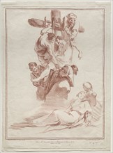 The Descent from the Cross, 1773. Gilles Demarteau (French, 1722-1776). Crayon manner etching