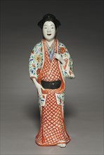 Standing Figure of a Beauty, c. 1690. Japan, Edo period (1615-1868). Porcelain with overglaze color