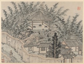 Twelve Views of Tiger Hill, Suzhou: Bamboo Pavilion, Tiger Hill, after 1490. Shen Zhou (Chinese,