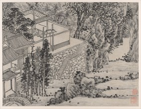 Twelve Views of Tiger Hill, Suzhou: The Enlightened Stone Retreat, after 1490. Shen Zhou (Chinese,