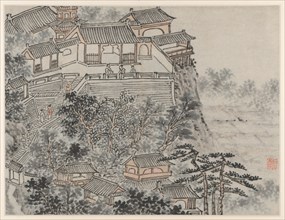 Twelve Views of Tiger Hill, Suzhou: The Five Sages Terrace, after 1490. Shen Zhou (Chinese,