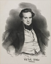 Victor Hugo, 1829. Achille Devéria (French, 1800-1857). Lithograph