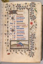 Hours of Charles the Noble, King of Navarre (1361-1425): fol. 12r, December, c. 1405. Master of the