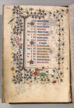 Hours of Charles the Noble, King of Navarre (1361-1425): fol. 12v, December, c. 1405. Master of the