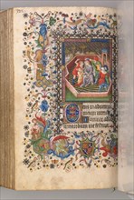 Hours of Charles the Noble, King of Navarre (1361-1425): fol. 161v, Mocking of Christ, c. 1405.