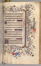 Hours of Charles the Noble, King of Navarre (1361-1425): fol. 218r, Text, c. 1405. Master of the