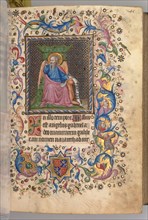 Hours of Charles the Noble, King of Navarre (1361-1425): fol. 23r, St. Luke, c. 1405. Master of the