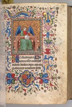 Hours of Charles the Noble, King of Navarre (1361-1425): fol. 25a, St. Matthew, c. 1405. Master of