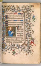 Hours of Charles the Noble, King of Navarre (1361-1425), fol. 301r, St. Geneviève, c. 1405. Master