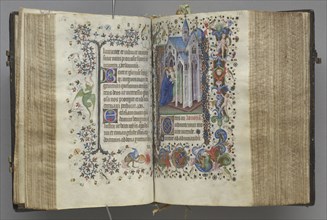 Hours of Charles the Noble, King of Navarre (1361-1425): fol. 82v, Text, c. 1405. Master of the