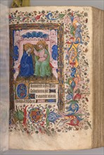 Hours of Charles the Noble, King of Navarre (1361-1425): fol. 96r, Coronation of the Virgin
