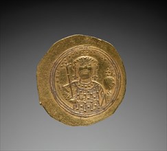 Nomisma with Constantine IX Monomachus (reverse), 1042-1055. Byzantium, 11th century. Gold;