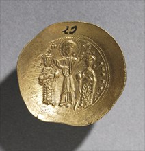 Nomisma with Eudocia and Romanus IV Diogenes (obverse), 1068-1071. Byzantium, 11th century. Gold;